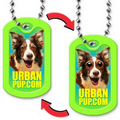 Stock Oblong Lenticular Dog Tag with Dog Image (Imprinted)